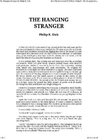 Philip K. Dick — The Hanging Stranger