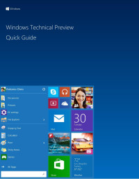 Rachel Abbott — Windows Technical Preview Quick Guide