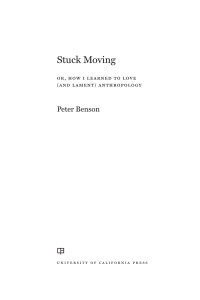 Peter Benson; — Stuck Moving