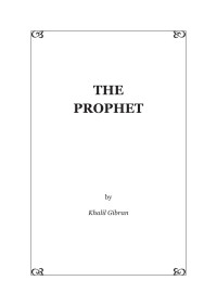 Khalil Gibran — The Prophet