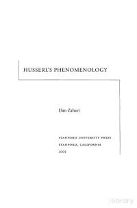 Husserl's Phenomenology — Husserl's Phenomenology