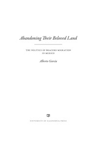 Alberto Garca; — Abandoning Their Beloved Land