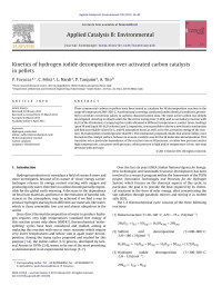 P. Favuzza — Kinetics of hydrogen iodide decomposition over activated carbon catalysts in pellets