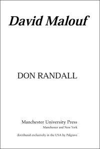 Don Randall; — David Malouf