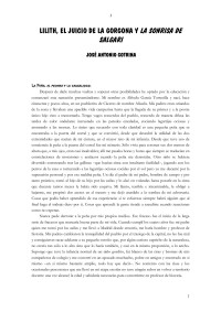 José Antonio Cotrina [Cotrina, José Antonio] — LILITH, EL JUICIO DE LA GORGONA Y LA SONRISA DE SALGARI
