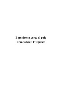 Francis Scott Fitzgerald — Berenice se corta el pelo