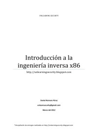 Daniel Romero Pérez — Introducción a la ingeniería inversa x86