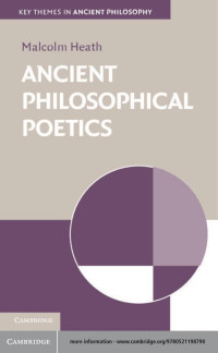 Heath, Malcolm. — Ancient Philosophical Poetics