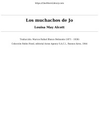 Louisa May Alcott — Los Muchachos de Jo
