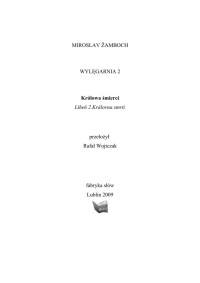 Tom 2 - Królowa śmierci — Żamboch Mirosłav