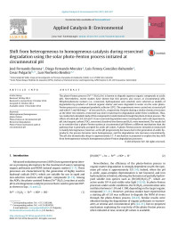 José Fernando Barona & Diego Fernando Morales & Luis Ferney González-Bahamón & Cesar Pulgarín & Luis Norberto Benítez — Shift from heterogeneous to homogeneous catalysis during resorcinol degradation using the solar photo-Fenton process initiated at circumneutral pH