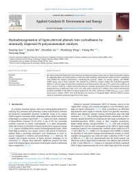 Xueying Gao — Hydrodeoxygenation of lignin-derived phenols into cycloalkanes by atomically dispersed Pt-polyoxometalate catalysts