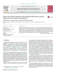 Luděk Kaluža & Daniela Gulková & Zdeněk Vít & Miroslav Zdražil — High-activity MgO-supported CoMo hydrodesulfurization catalysts prepared by non-aqueous impregnation