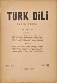 Kolektif — Türk Dili - Aylık Fikir ve Edebiyat Dergisi Cilt:7 Sayı 73-84