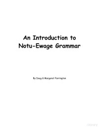 Parrington & Parrington — Notu-Ewage Grammar, An Introduction to