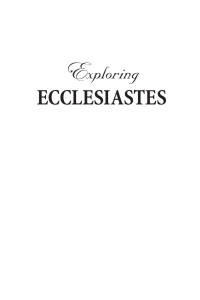 John Philips;Jim Hasting; — Exploring Ecclesiastes