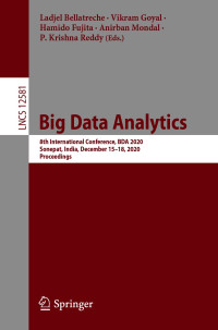 Ladjel Bellatreche, Vikram Goyal, Hamido Fujita, Anirban Mondal, P. Krishna Reddy — Big Data Analytics