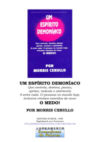 manoel ramos de oliveira — evangélico - morris cerullo - um espírito demoníaco - medo