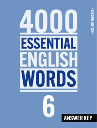 Paul Nation — 4000 Essential English Words 6 (2nd_Edition) - Answer Key