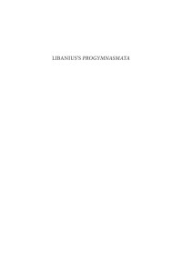 Gibson, Craig A.; Libanius, ; — Libanius's Progymnasmata