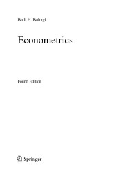 Baltagi B. — Econometrics 4ed 2008