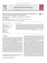 Imane Benhamed & Laurie Barthe & Rachid Kessas & Carine Julcour & Henri Delmas — Effect of transition metal impregnation on oxidative regeneration of activated carbon by catalytic wet air oxidation