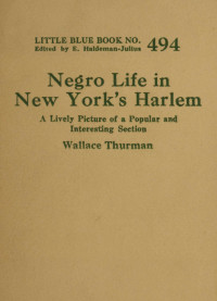 Wallace Thurman — Negro life in New York's Harlem