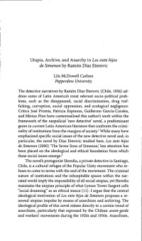 Unknown — McDowell Carlson 2011 Utopia, Archive, and Anarchy in Los siete hijos de Simenon by Ramon Diaz Eterovic