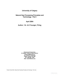 Younger A. — Natural Gas Processing Principles and Technology - Part I 2004