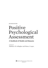 Gallagher, Matthew W.;Lopez, Shane J.; — Positive Psychological Assessment