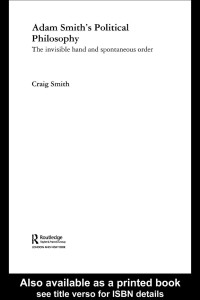 Craig Smith — Adam Smith's Political Philosophy