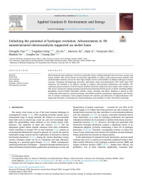 Chengzhi Xiao — Unlocking the potential of hydrogen evolution: Advancements in 3D nanostructured electrocatalysts supported on nickel foam