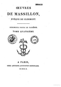 Jean-Baptiste Massillon — Sermons pour le Carême Tome 4