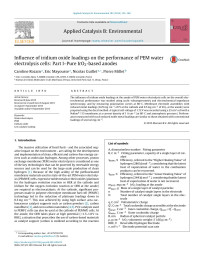 Caroline Rozain & Eric Mayousse & Nicolas Guillet & Pierre Millet — Influence of iridium oxide loadings on the performance of PEM water electrolysis cells: Part I–Pure IrO2-based anodes