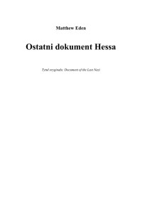 Ostatni dokument Hessa — Eden Matthew