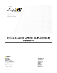 Ansys, Inc. — System Coupling Settings and Commands Reference