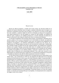 Francisco Yus Ramos — Ciberpragmática: el uso del lenguaje en internet