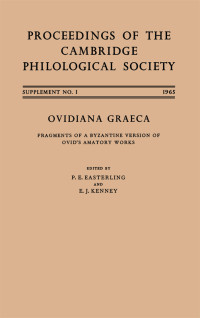 P. E. Easterling; E. J. Kenney — Ovidiana Graeca