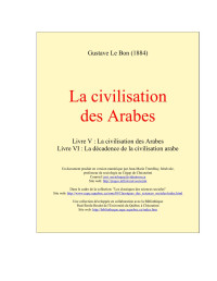 Gustave Le Bon — La civilisation des Arabes