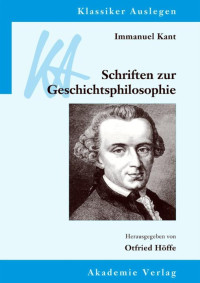 Unbekannt — Immanuel Kant: Schriften zur Geschichtsphilosophie (B00B583WTW)