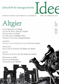 Asal, Sonja; Raulff, Ulrich — Zeitschrift für Ideengeschichte Heft 1/2016