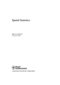 Ripley — Spatial Statistics