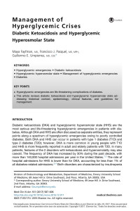 Maya Fayfman MD & Francisco J. Pasquel MD MPH & Guillermo E. Umpierrez MD CDE — Management of Hyperglycemic Crises