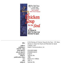 Canfield, Jack & Hansen, Mark Victor — A 3rd Serving of Chicken Soup for the Soul