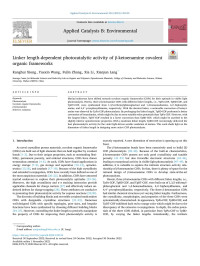 Kanghui Xiong — Linker length-dependent photocatalytic activity of β-ketoenamine covalent organic frameworks