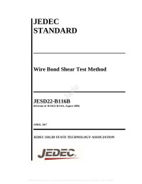 JEDEC Solid State Technology Association — Wire Bond Shear Test Method (2017)