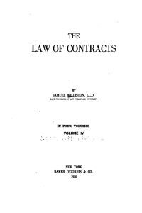 Samuel Williston, Clarence Martin Lewis — The Law of Contracts