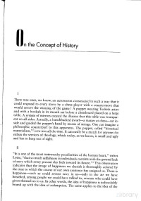 Concept Of History — Concept Of History