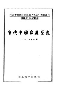 丁文，徐泰玲著 — 当代中国家庭巨变；丁文，徐泰玲著；2001.11