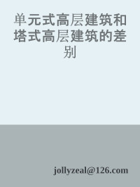 jollyzeal@126.com — 单元式高层建筑和塔式高层建筑的差别